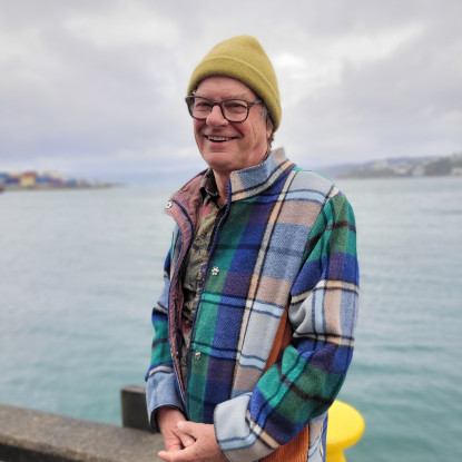 Photo of Jim by the water